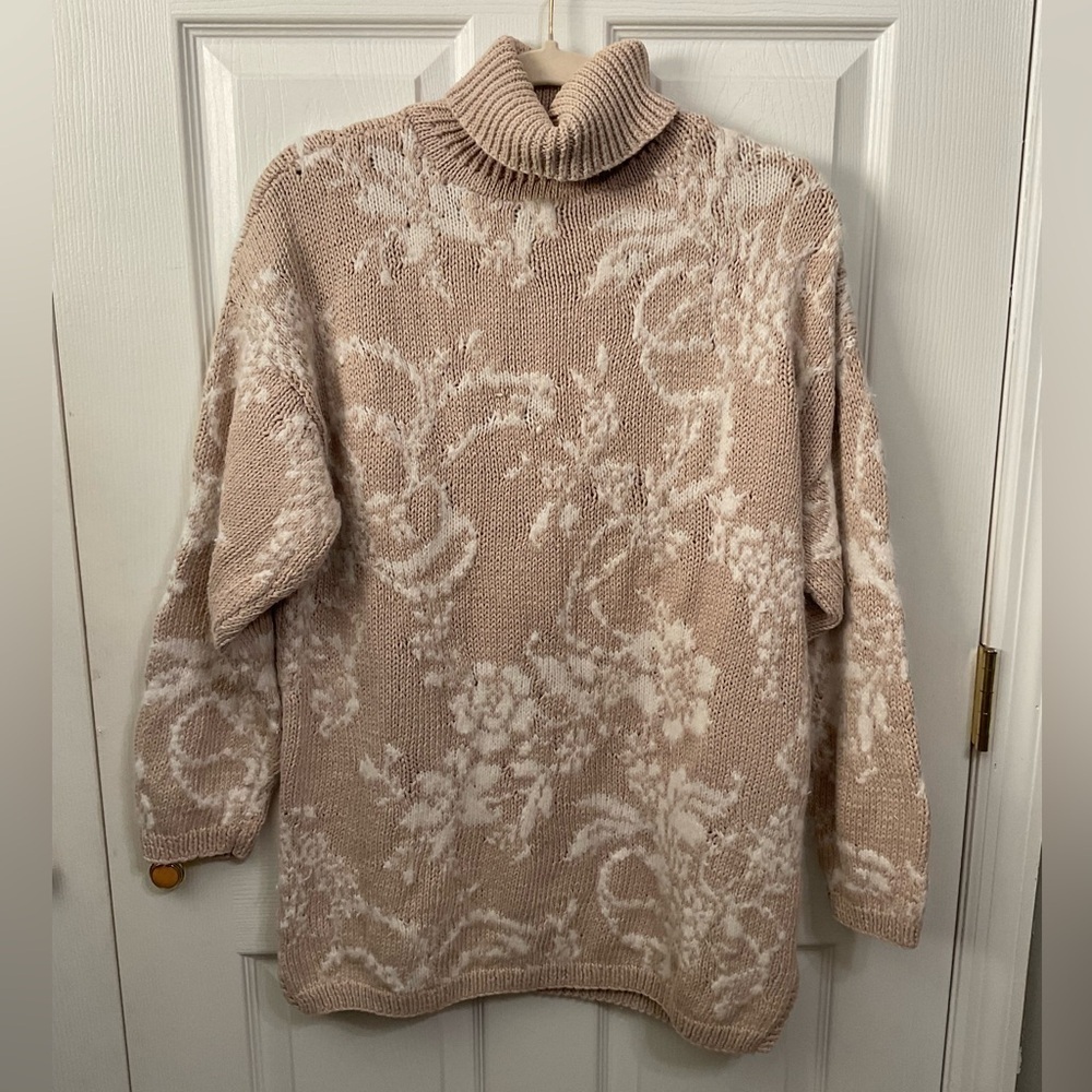 Express Tricot sweater. Handknitted. Size L